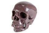 Realistic Strawberry Quartz Crystal Skull - Madagascar #382032-2